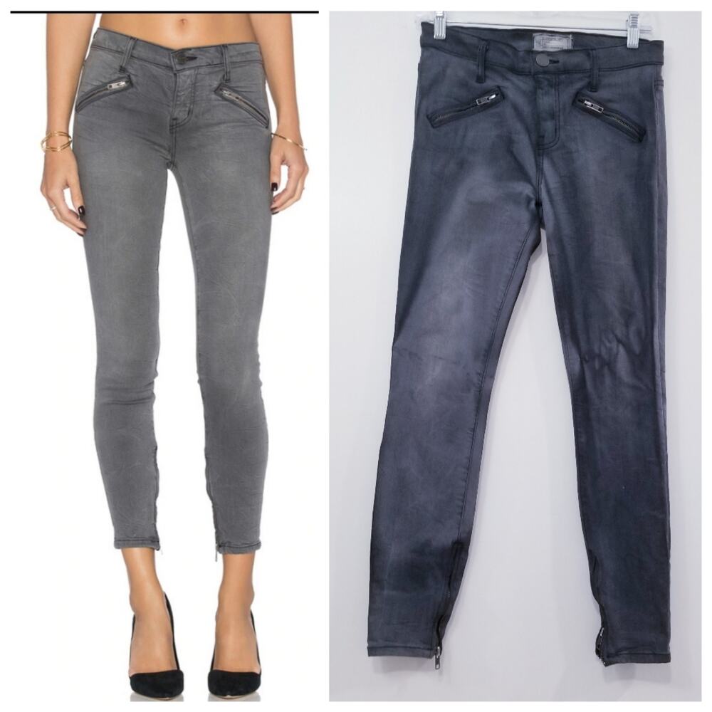 Current/Elliott Jeans The Silverlake Zip Dazzler Skinny Ankle Zip